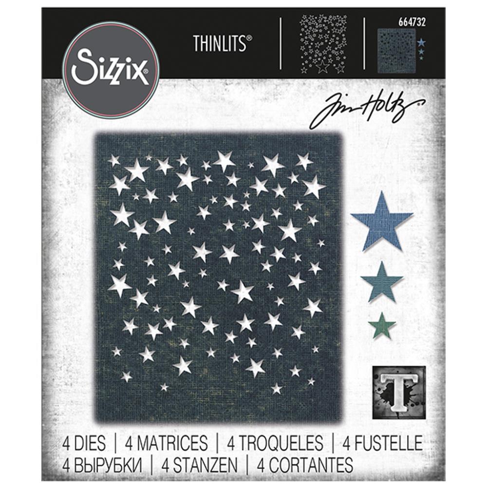 Sizzix Thinlits Dies - By Tim Holtz - Falling Stars