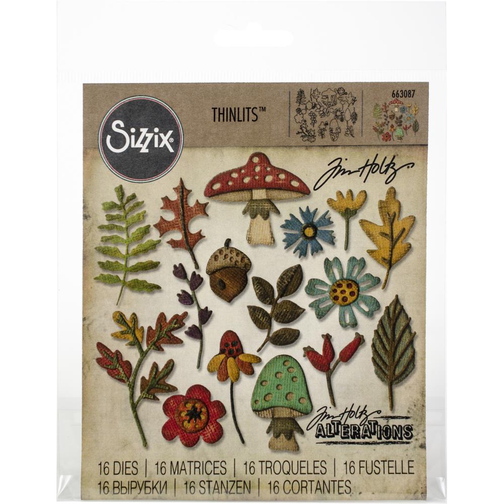 Sizzix Thinlits Dies By Tim Holtz - Funky Foliage
