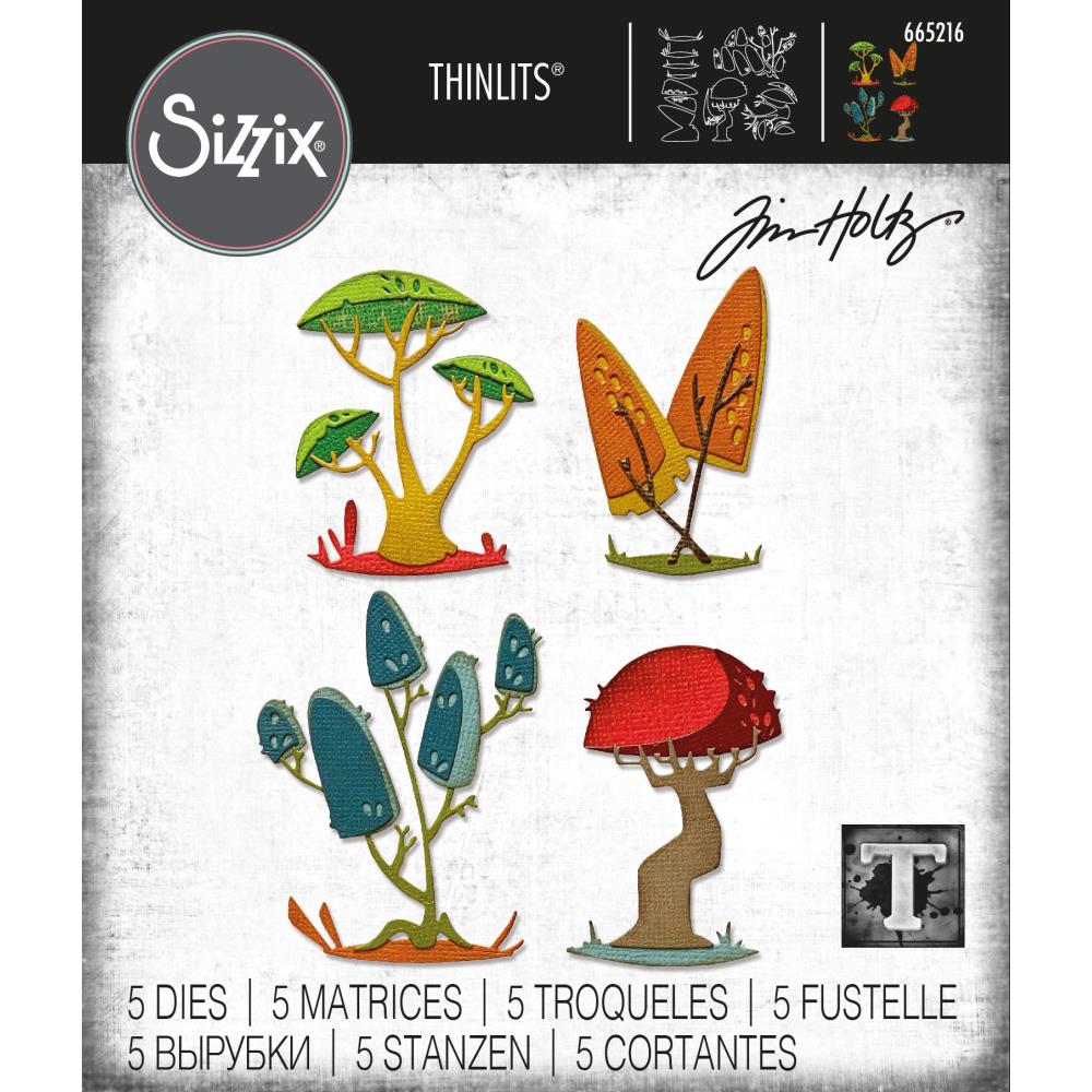 Sizzix Thinlits Dies By Tim Holtz - Funky Toadstools