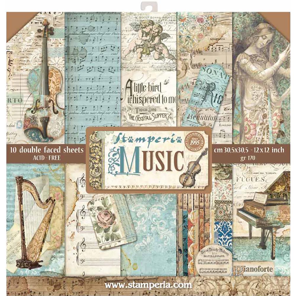 Stamperia Double-Sided Paper Pad - Music