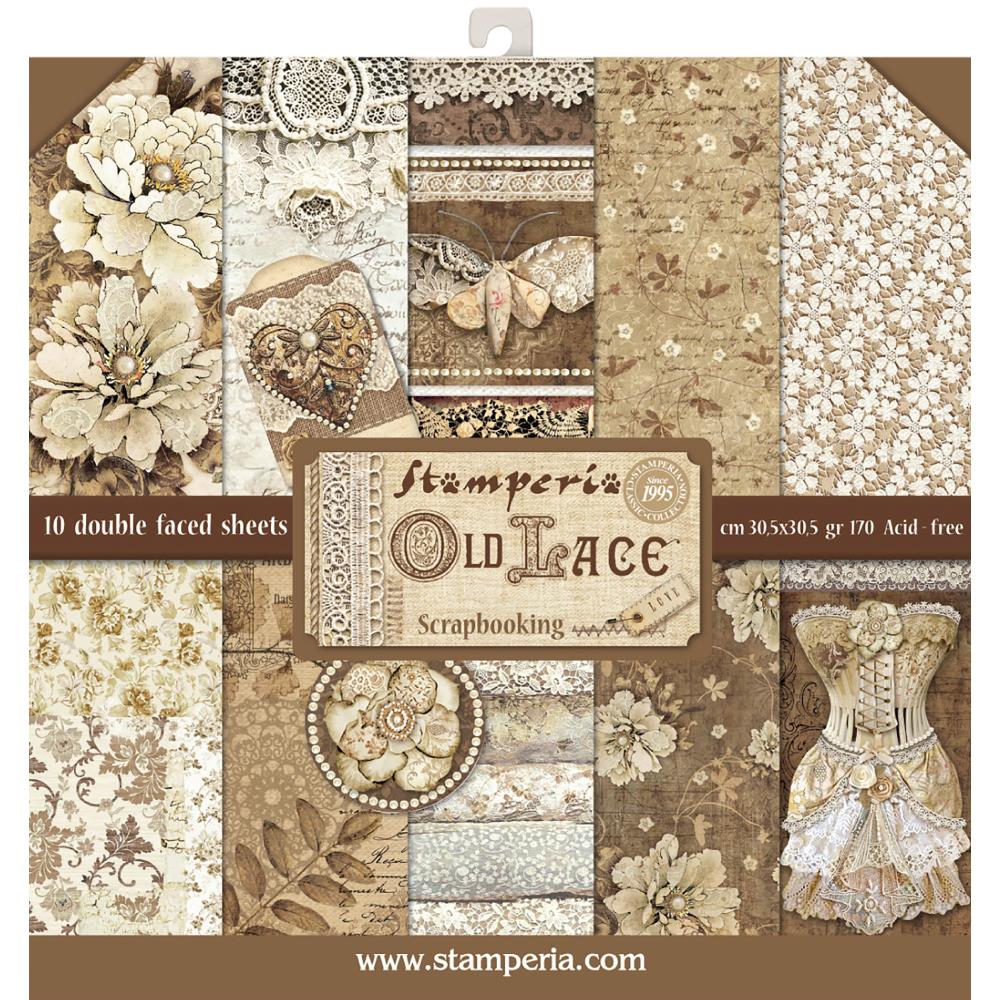 Stamperia Double-Sided Paper Pad - Old Lace