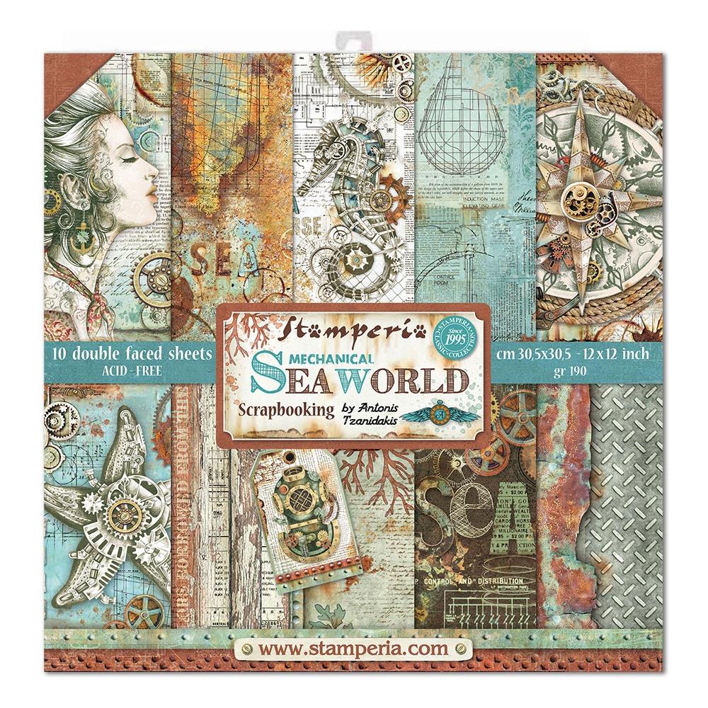 Stamperia Double-Sided Paper Pad 12"x12" - Sea World