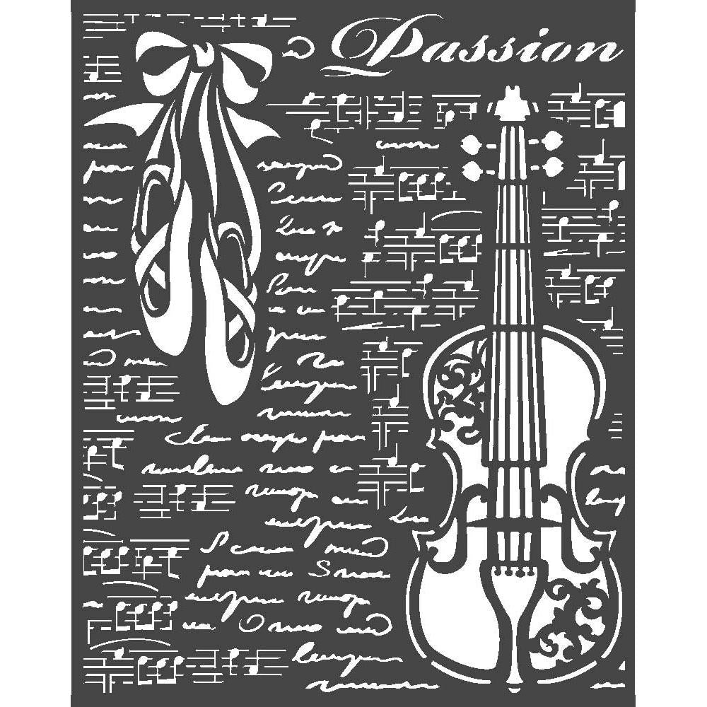 Stamperia Stencil - Violin Passion
