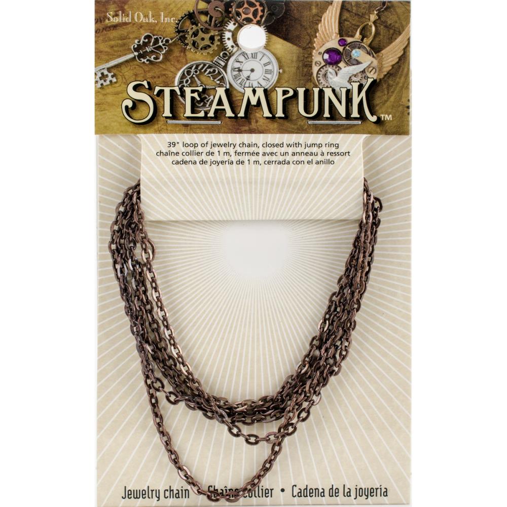 Steampunk Metal Chain - Antique Copper