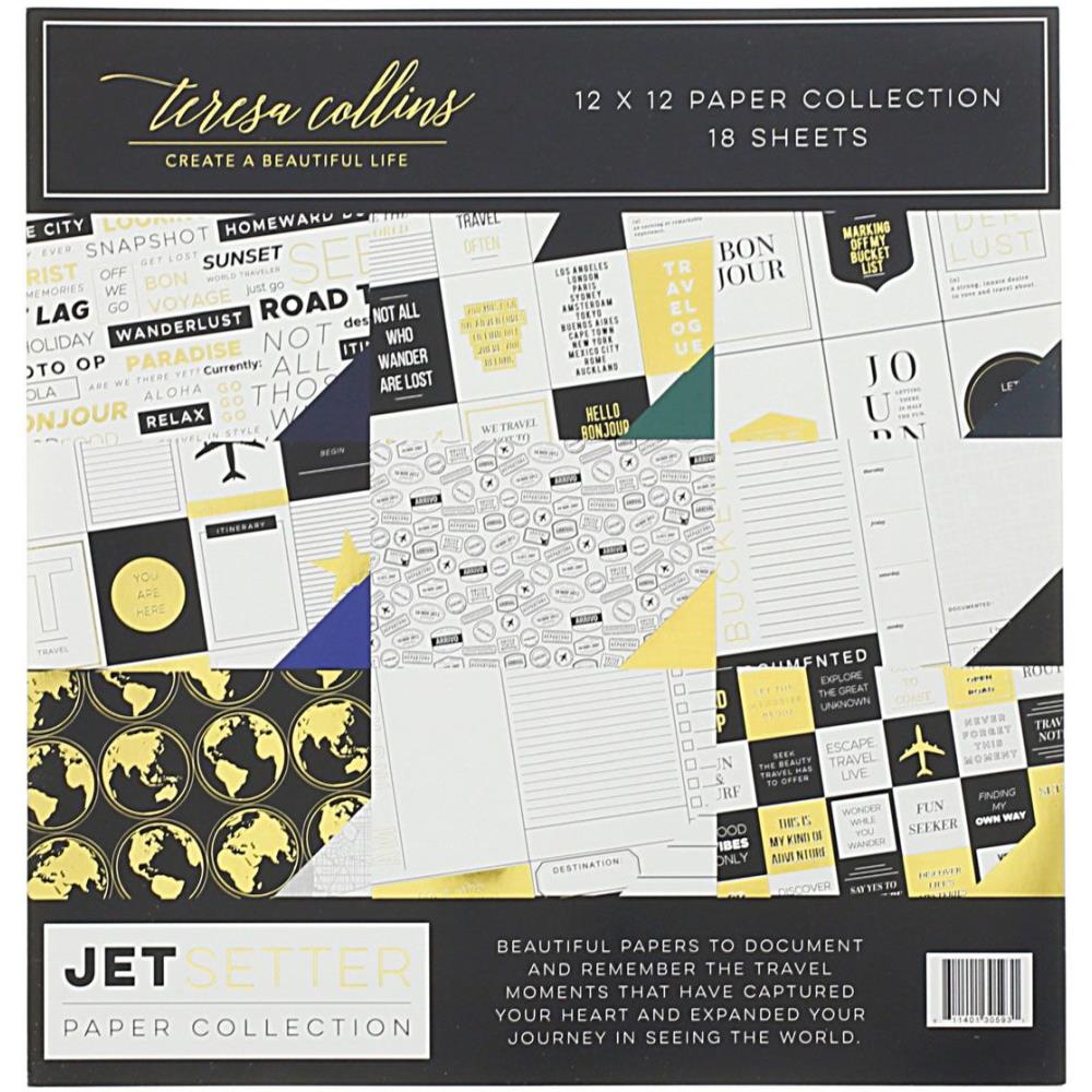 Teresa Collins Paper Collection - 12x12 - Jetsetter
