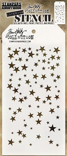 Tim Holtz - Layering Stencil - Falling Stars