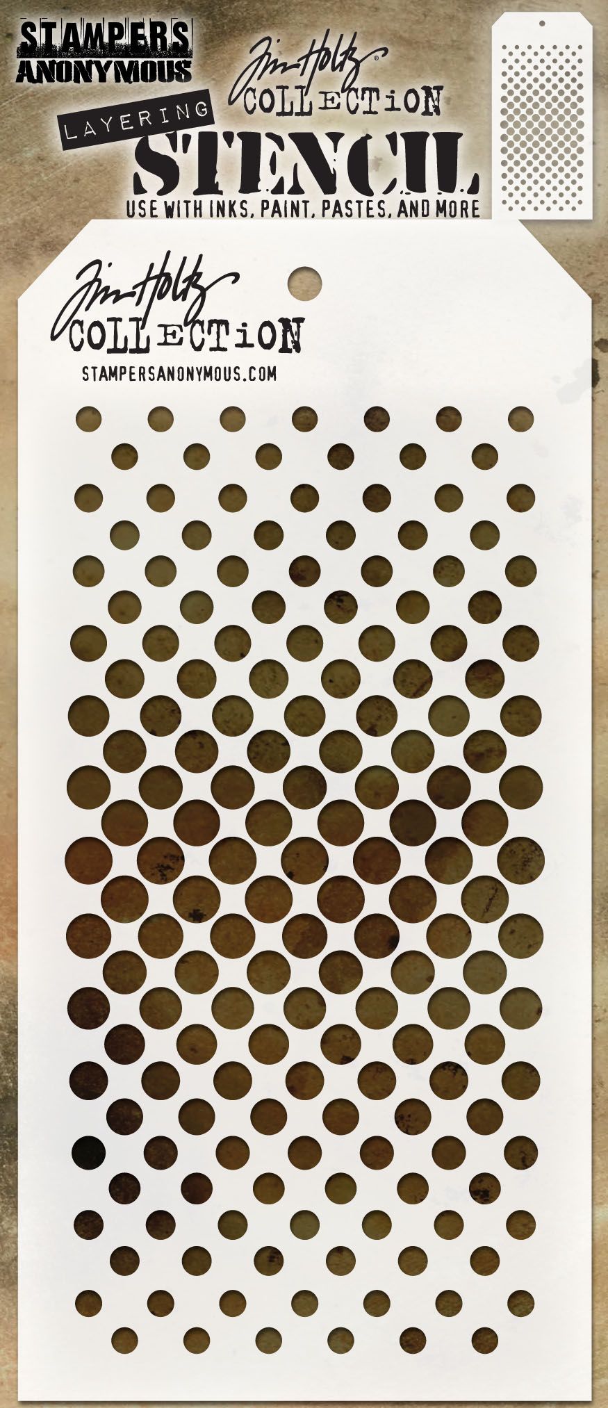 Tim Holtz - Layering Stencil - Gradient Dot