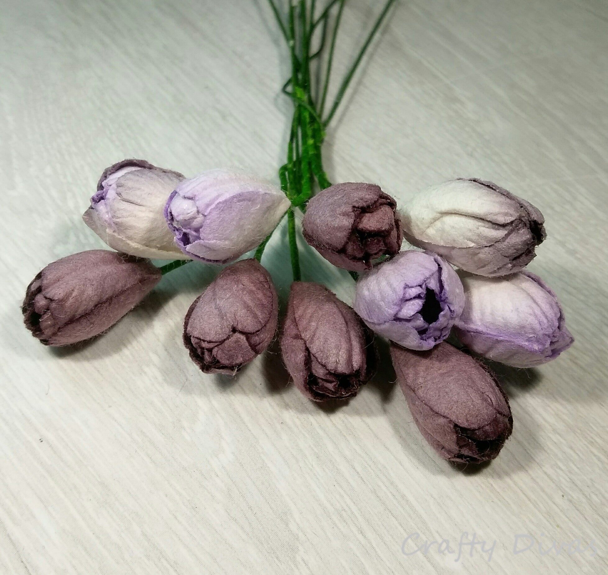 Mulberry Tulips- Shades of Purple