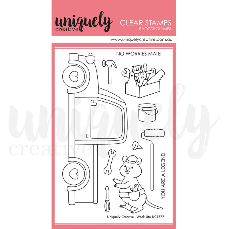 Uniquely Creative - Clear Stamp - Work Ute