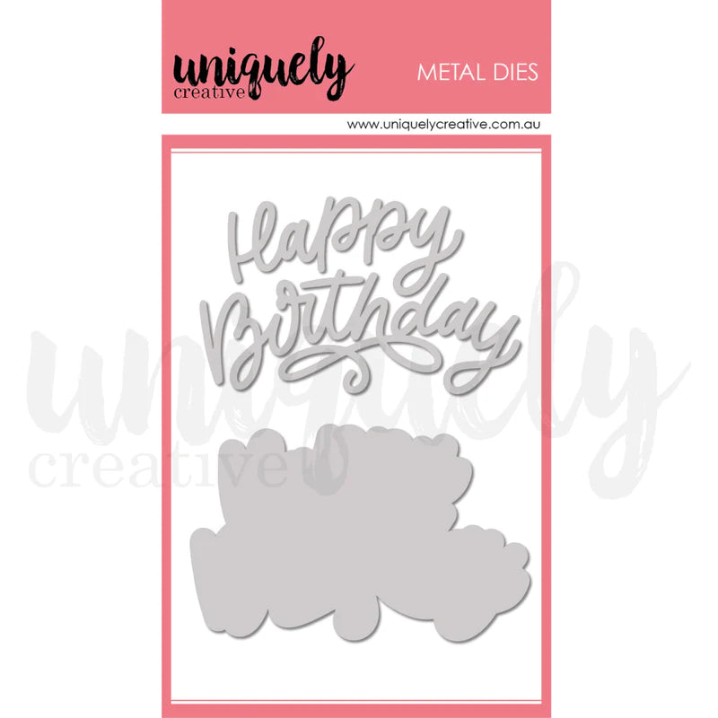 Uniquely Creative - Happy Birthday Modern Die