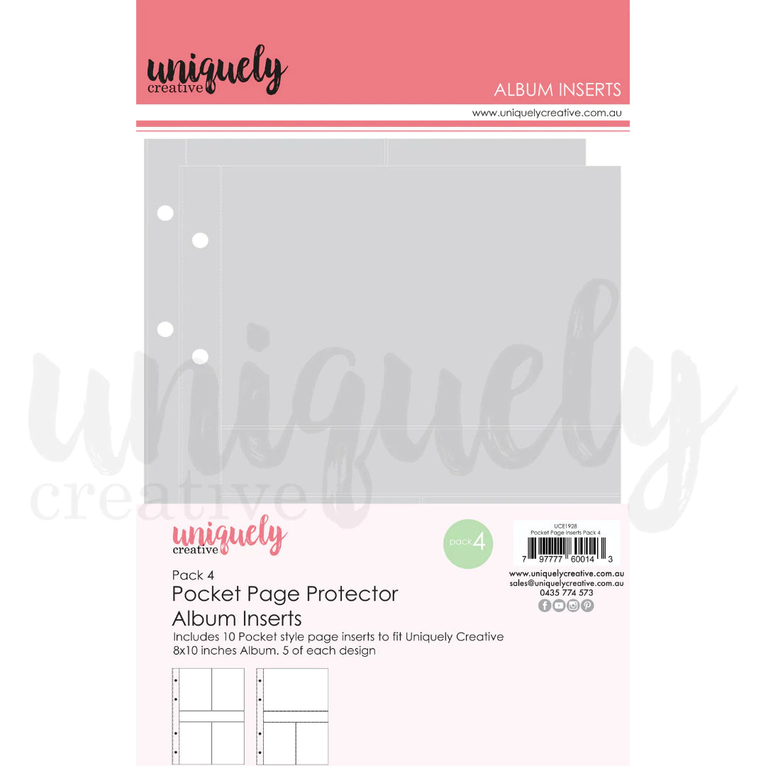 Uniquely Creative Pocket Page Album Inserts - Pack 4