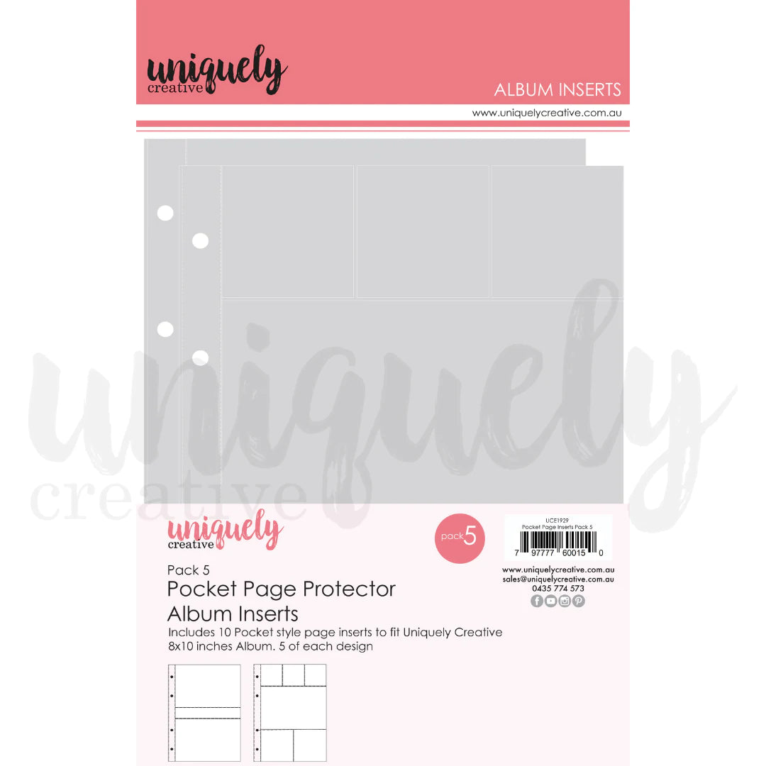 Uniquely Creative Pocket Page Album Inserts - Pack 5