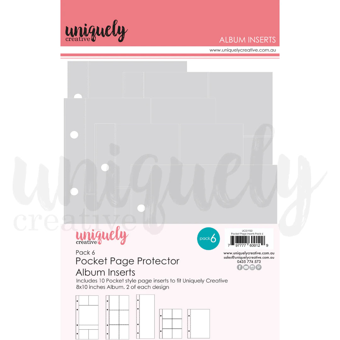 Uniquely Creative Pocket Page Album Inserts - Pack 6