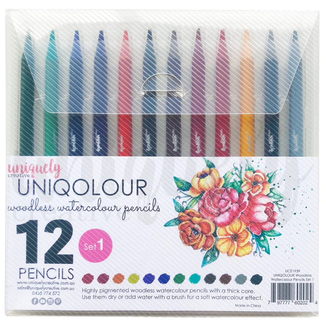 Uniquely Creative - UNIQOLOUR Woodless Watercolour Pencils SET 1