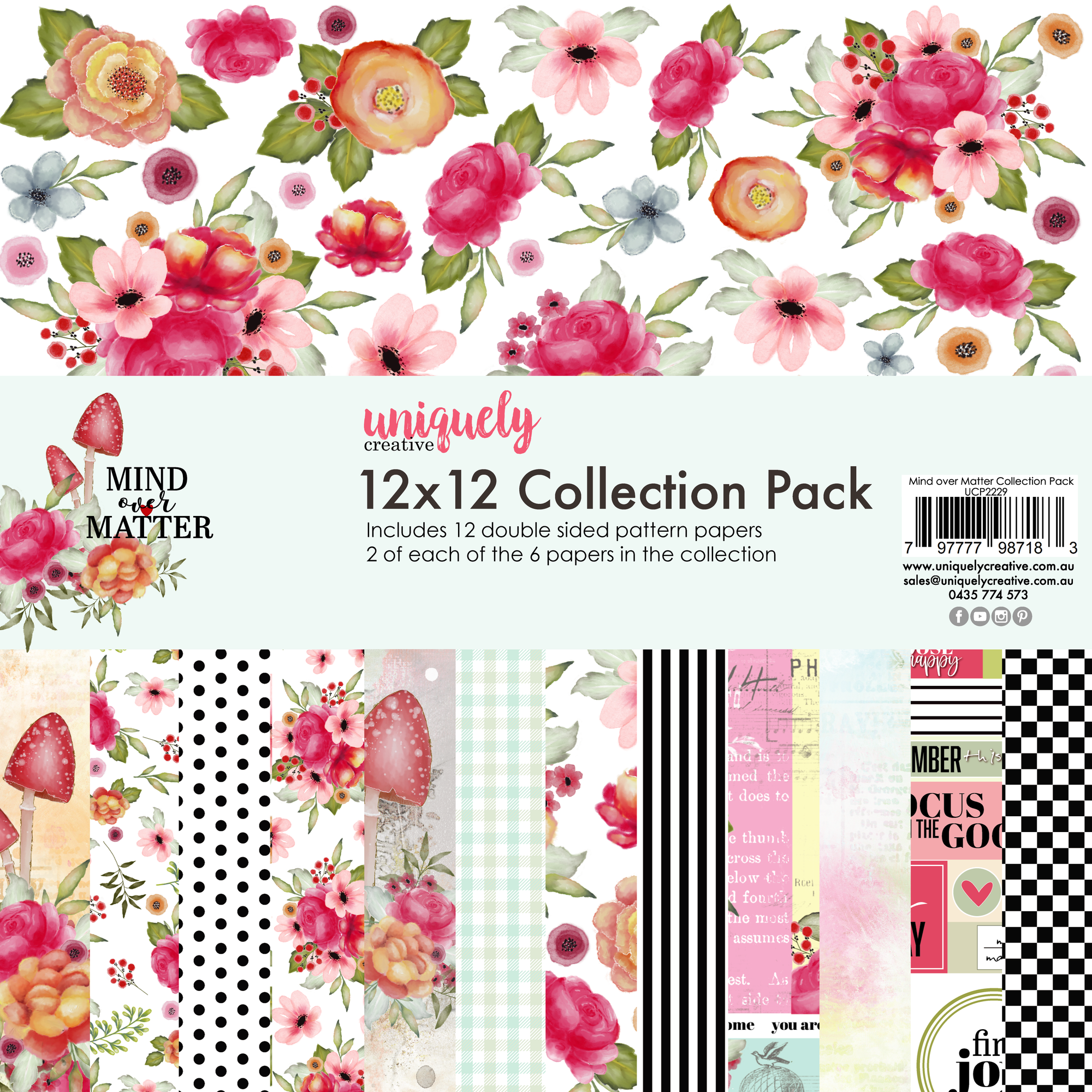 Uniquely Creative - Mind Over Matter 12x12 Collection Pack