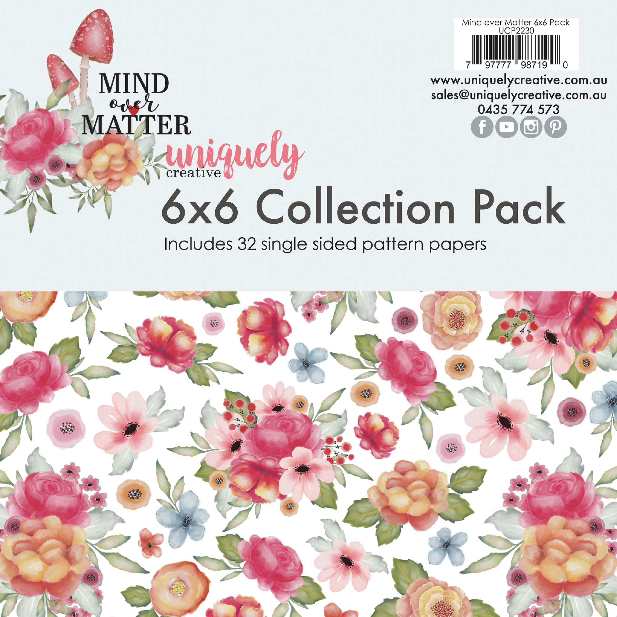 Uniquely Creative - Mind Over Matter Collection Pack 6 X 6
