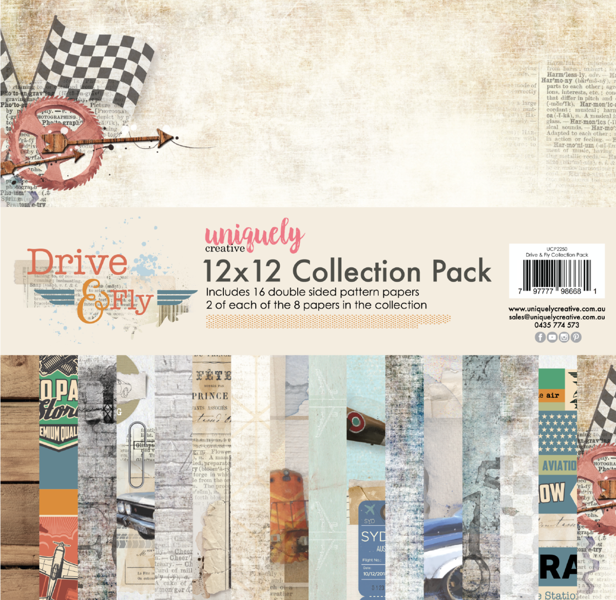 Uniquely Creative - DRIVE and FLY 12x12 Collection Pack