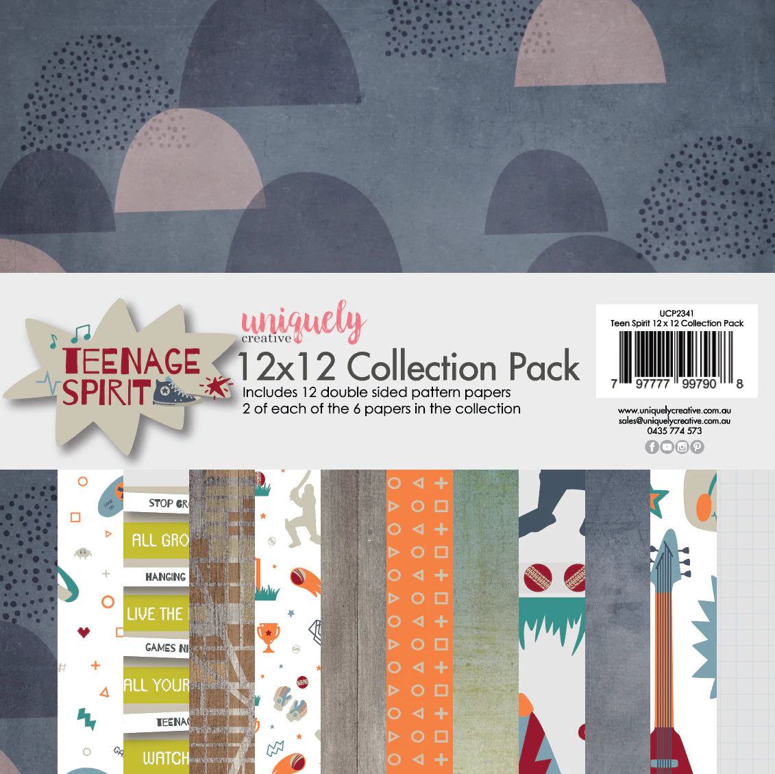 Uniquely Creative - 12x12 Collection Pack - Teen Spirit