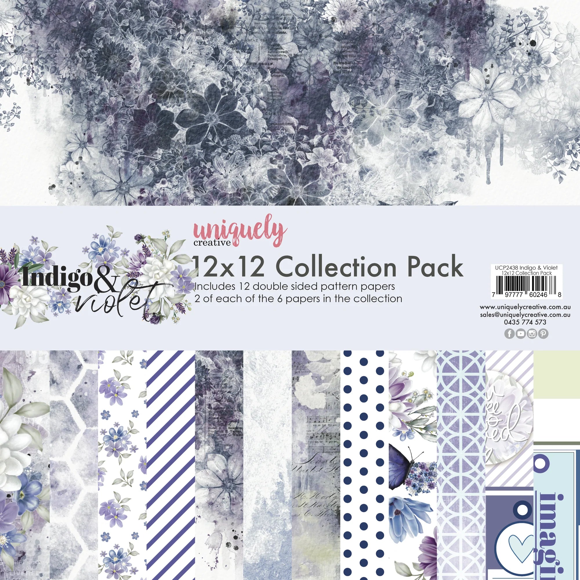 Uniquely Creative - 12x12 Collection Pack - Indigo & Violet