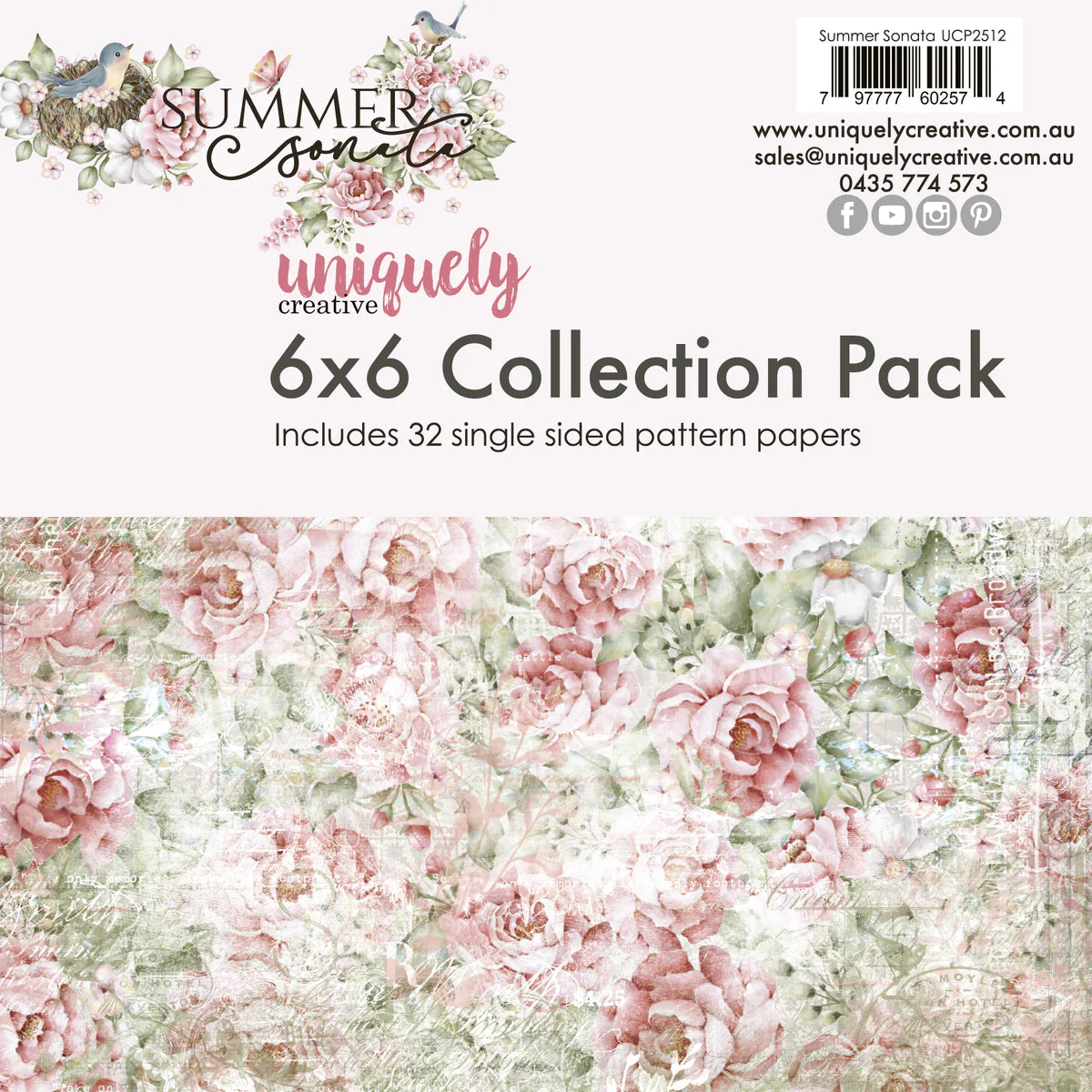 Uniquely Creative - 6x6 Collection Pack Mini - Summer Sonata