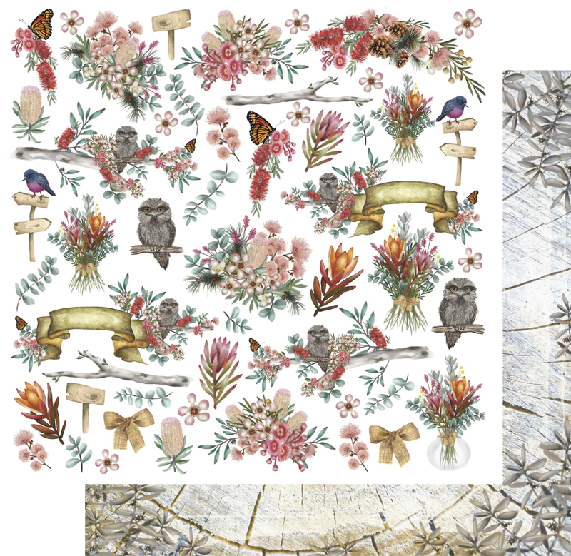 Uniquely Creative - Bushland Boutique - Flora & Fauna Fussy Cuts Paper