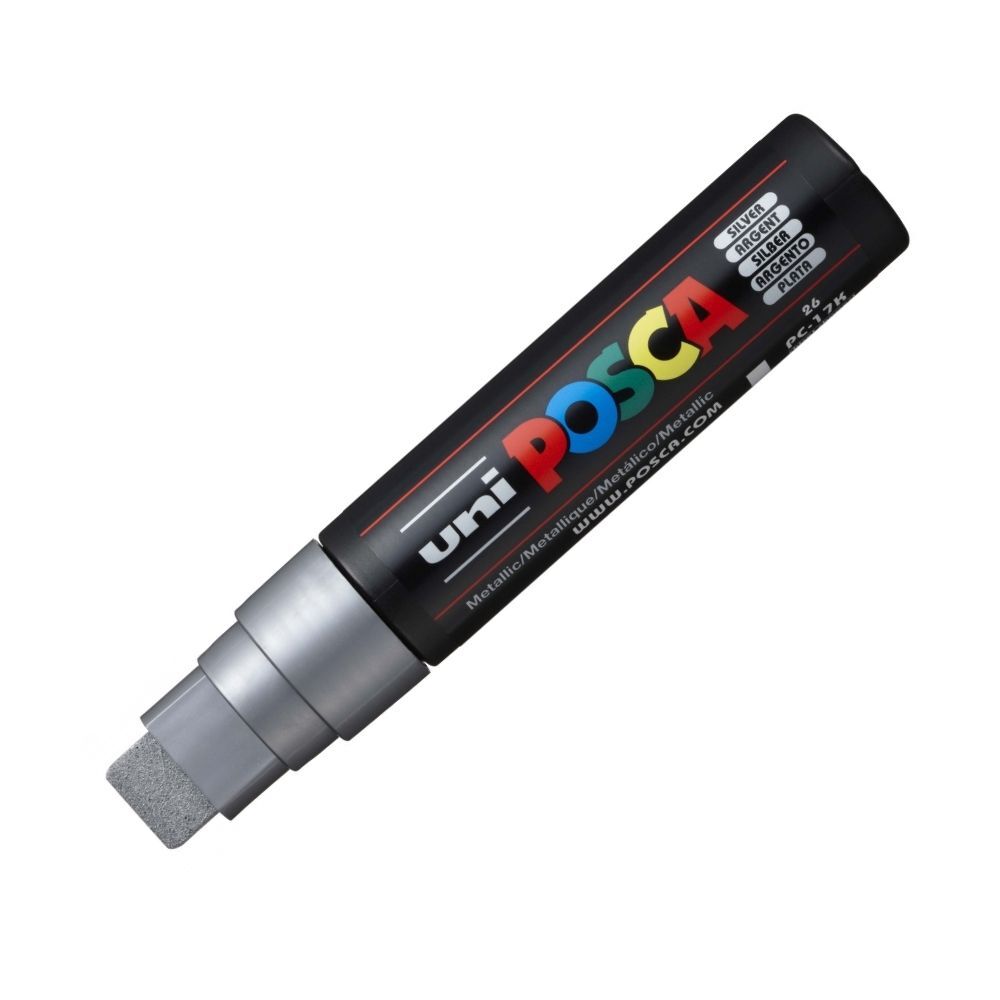 POSCA PC-17K Broad Tip 15mm Paint Marker - Silver