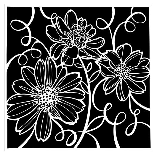Crafters Workshop Template 6x6 - Tangled Flora