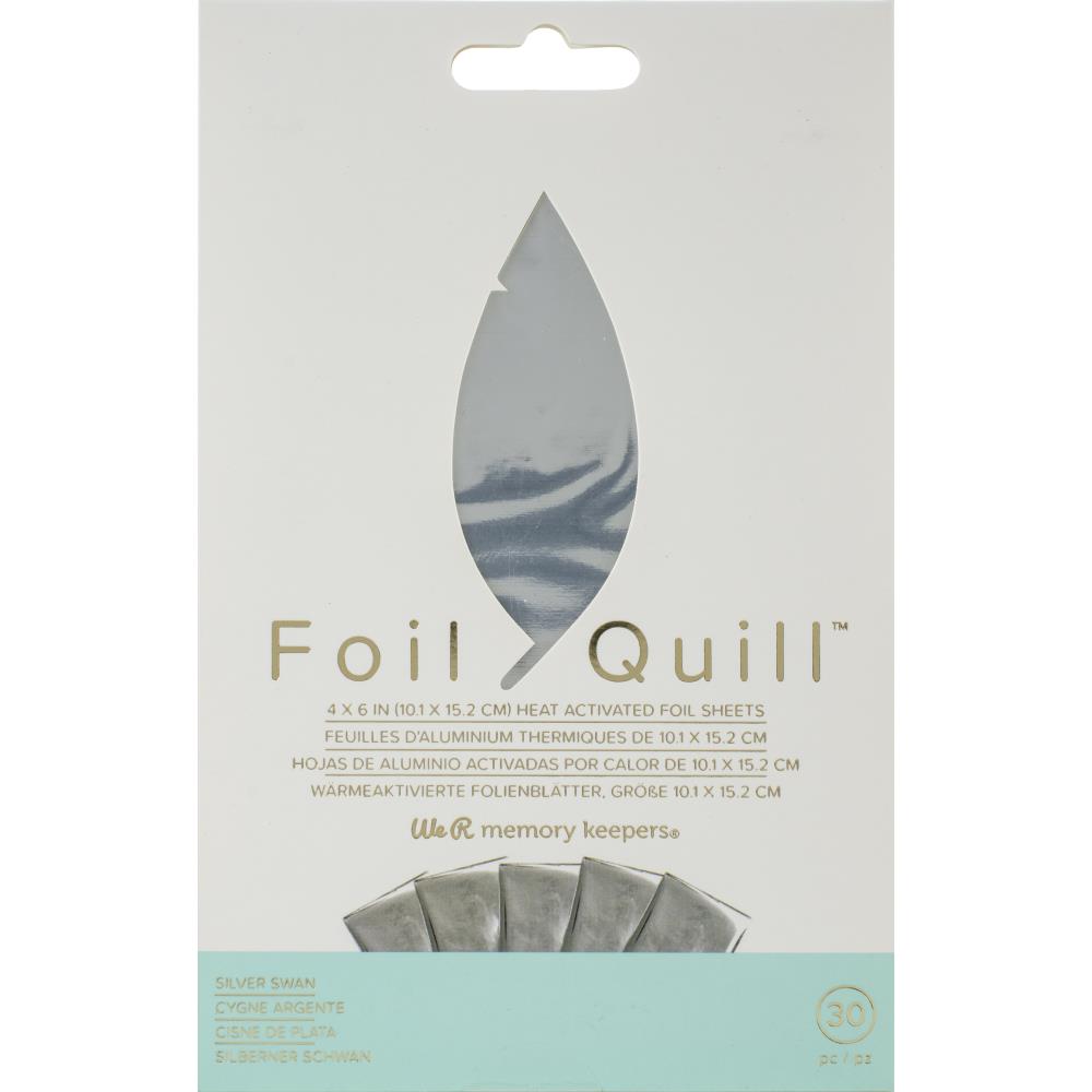 We R Memory Keepers Foil Quill Foil Sheets - Silver Swan