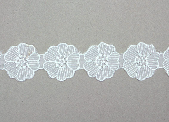 White Flower Lace Trim