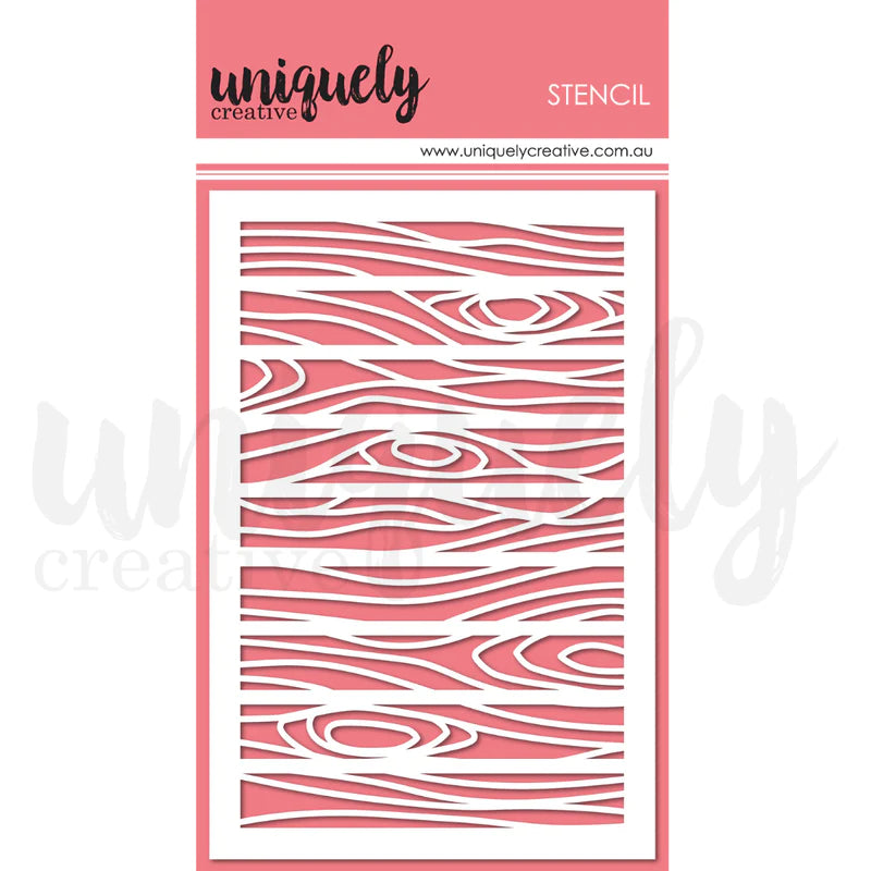 Uniquely Creative - Stencil - Wood Panelling