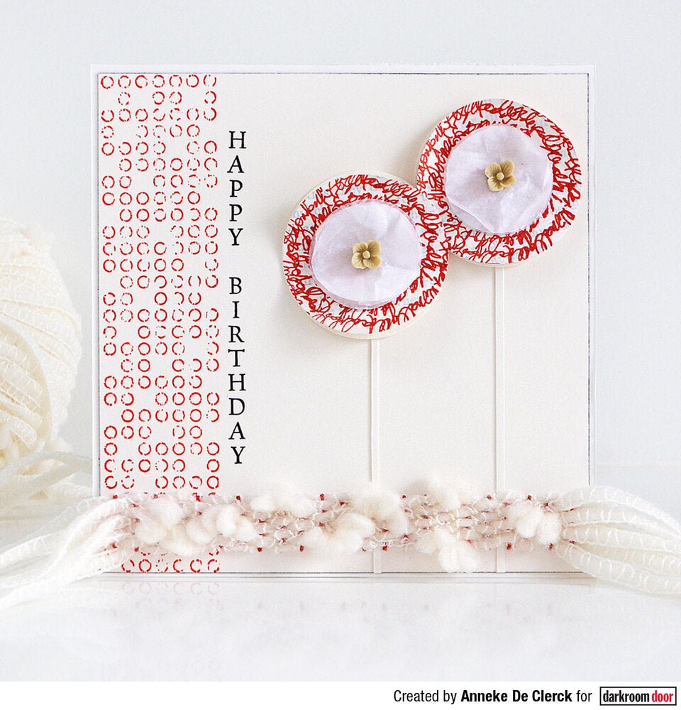 Abstract Stamp - Faded Circles - Crafty Divas