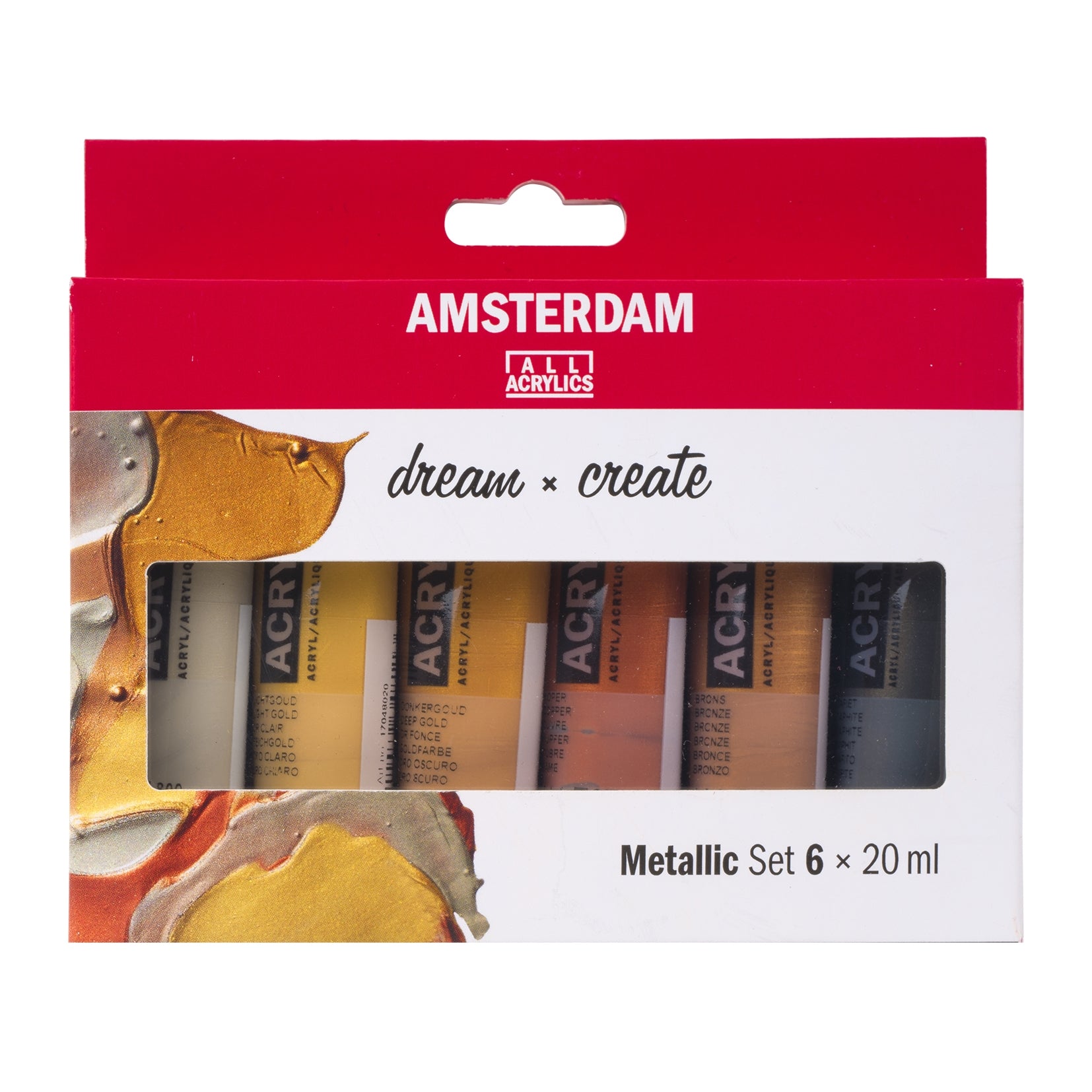 Amsterdam Acrylic Metallics Set 6X20ml - Crafty Divas