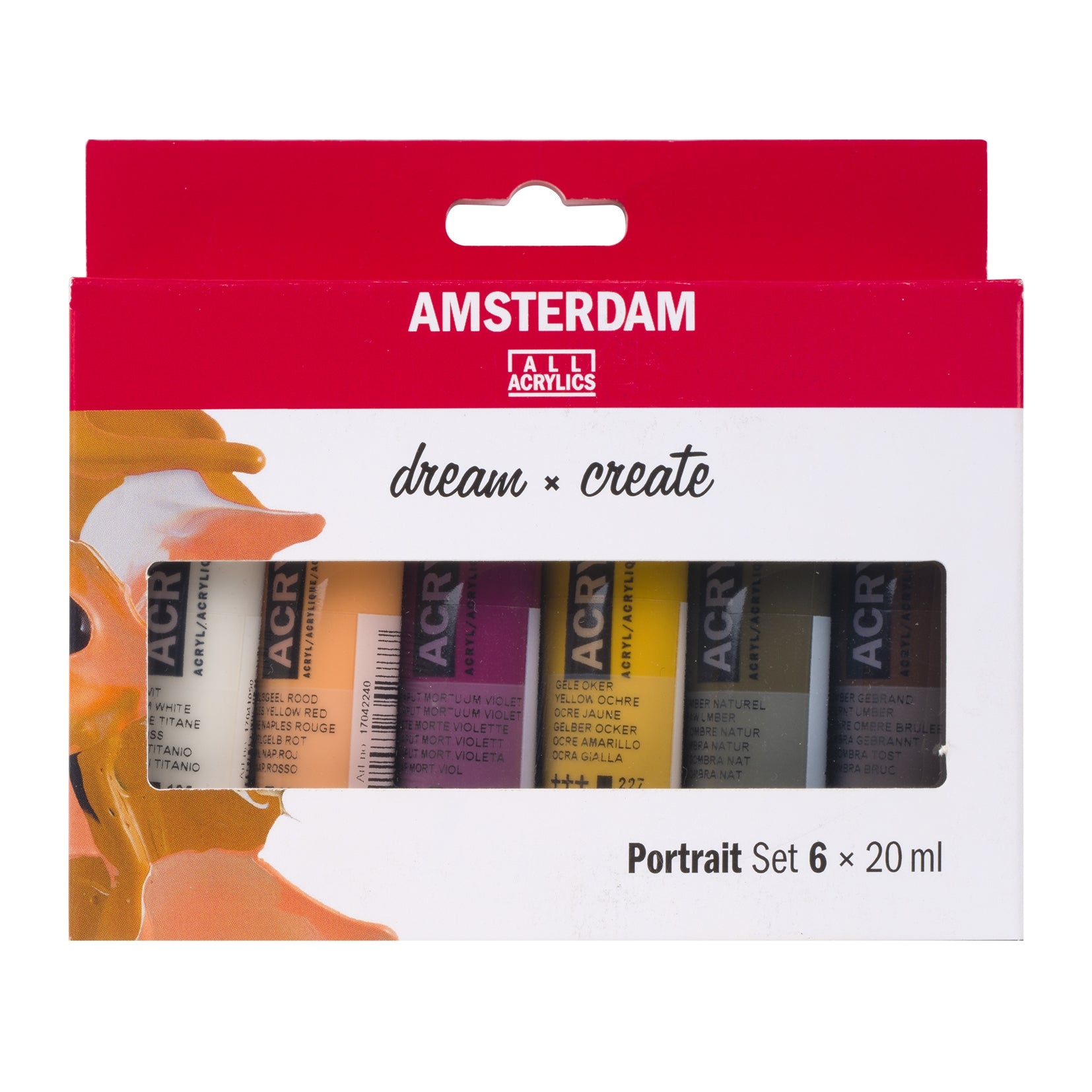 Amsterdam Acrylic Portrait Set 6X20ml - Crafty Divas
