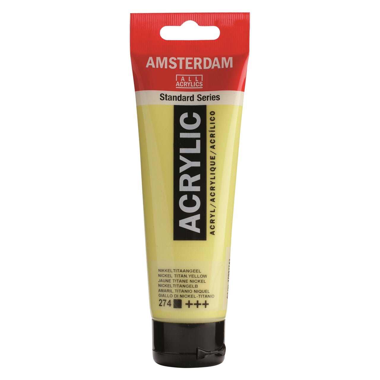 Amsterdam All Acrylics Paint - Nickel Titan Yellow 274 - Crafty Divas