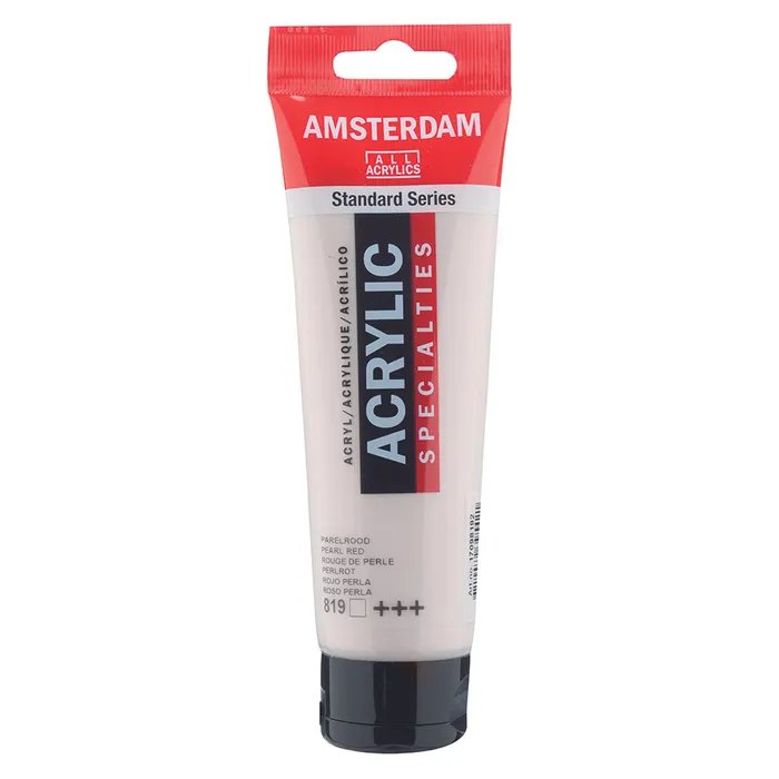 Amsterdam All Acrylics Paint - Pearl Red 819 - Crafty Divas