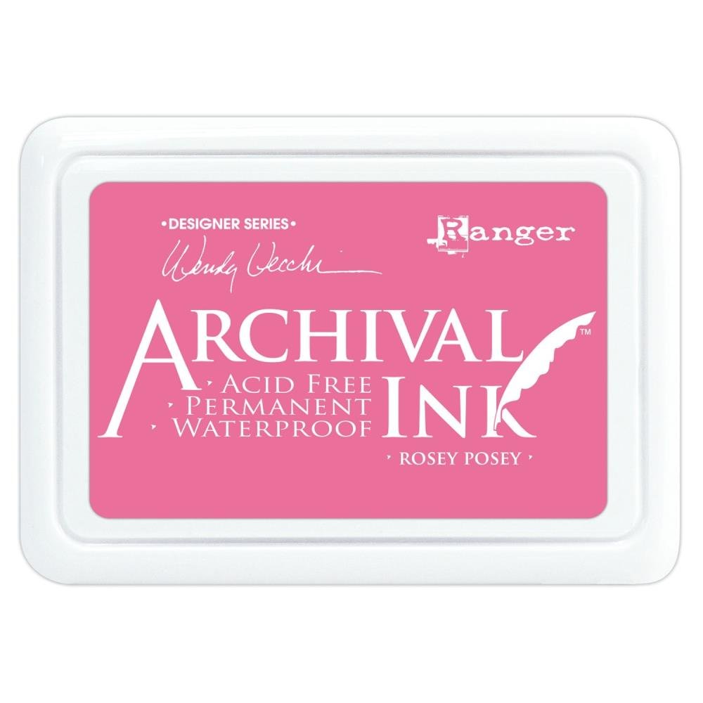 Archival Ink Pad - Rosey Posey - Crafty Divas