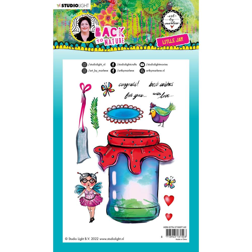 Art By Marlene Back To Nature Clear Stamps - Little Jar - Crafty Divas