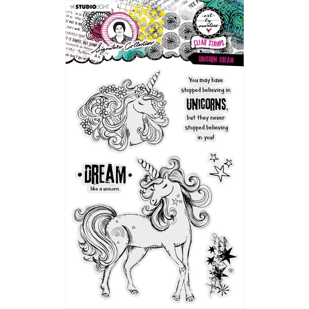 Art By Marlene Signature Collection Stamp - Nr. 404 Unicorn Dreams - Crafty Divas