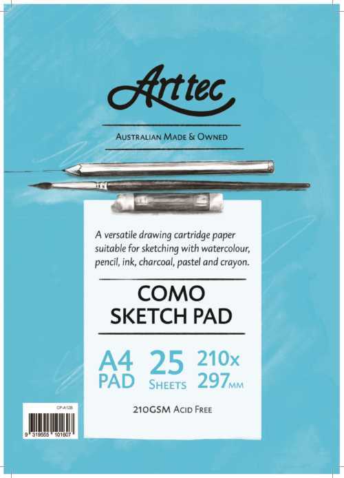 Arttec Como Sketch Pad - A4 210gsm - Crafty Divas