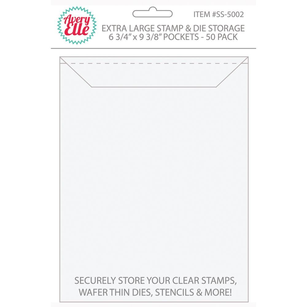 Avery Elle Stamp & Die Storage Pockets - Extra Large 50PCS - Crafty Divas