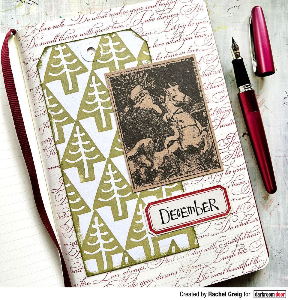 Background Stamp - Elegant Script - Crafty Divas