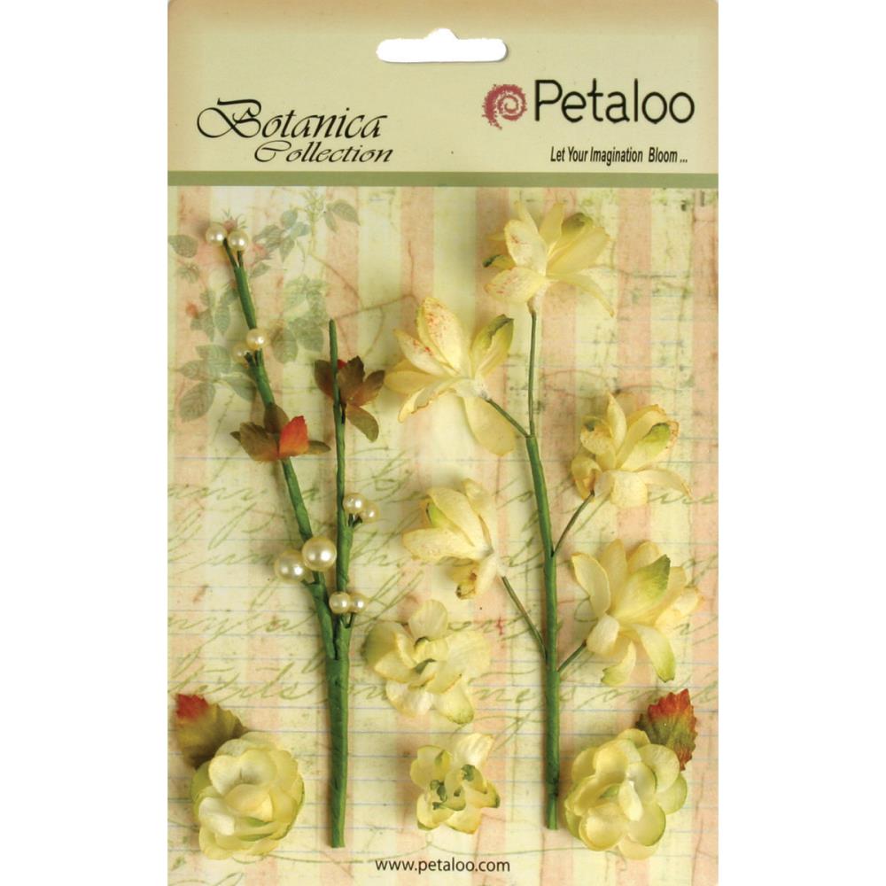 Botanica Floral Ephemera- Yellow - Crafty Divas
