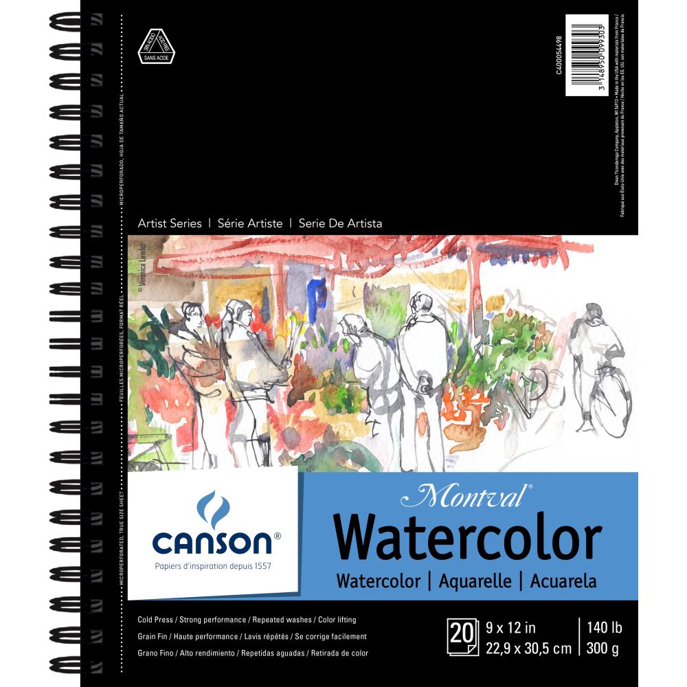 Canson Watercolor Pad - 9X12 - 300GSM - Cold Pressed - Crafty Divas