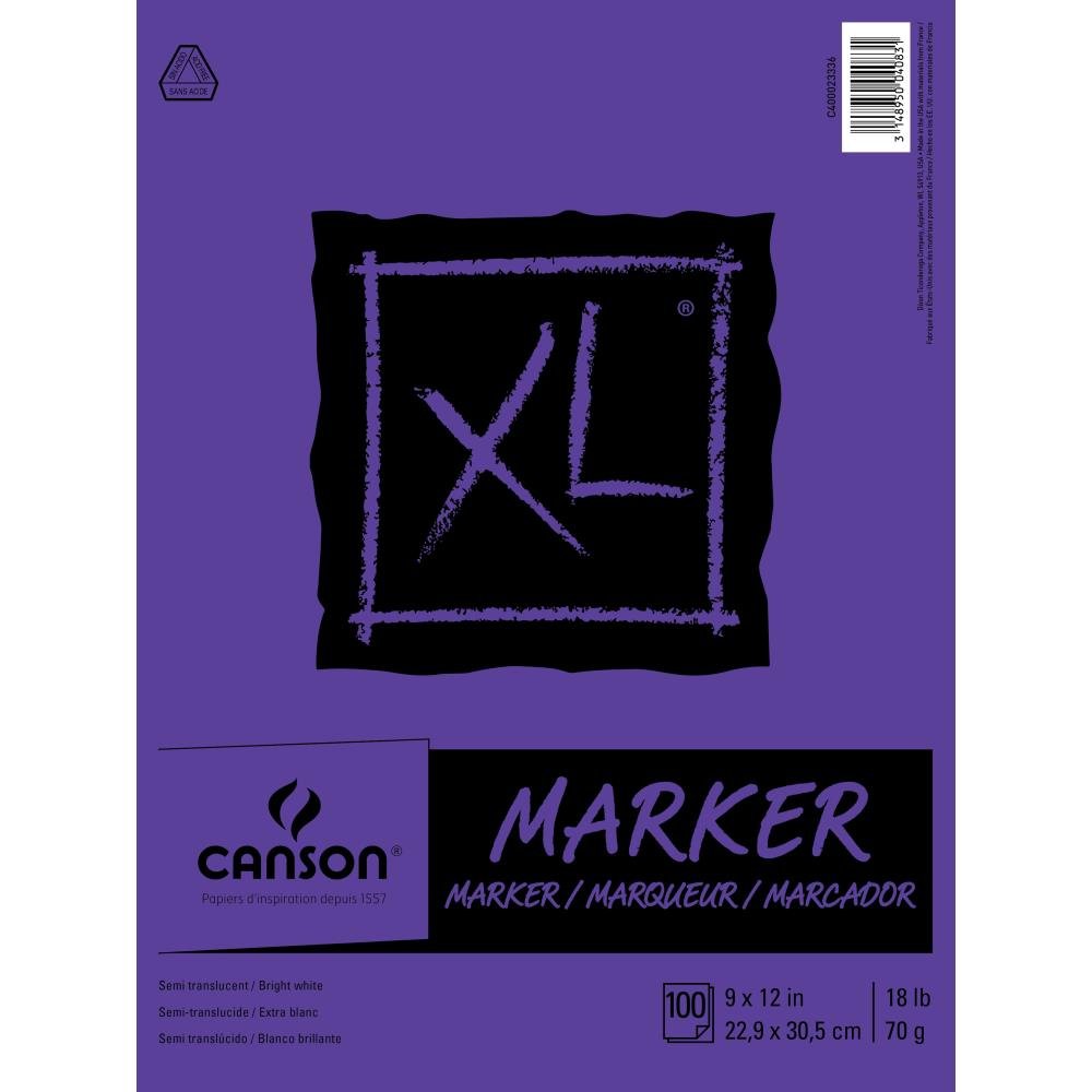 Canson XL Marker Paper Pad 9"X12" - Crafty Divas