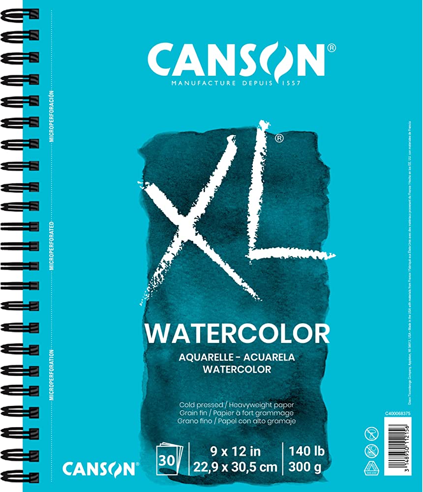 Canson XL Watercolor Pad - 9X12 - 300GSM - Cold Pressed - Crafty Divas