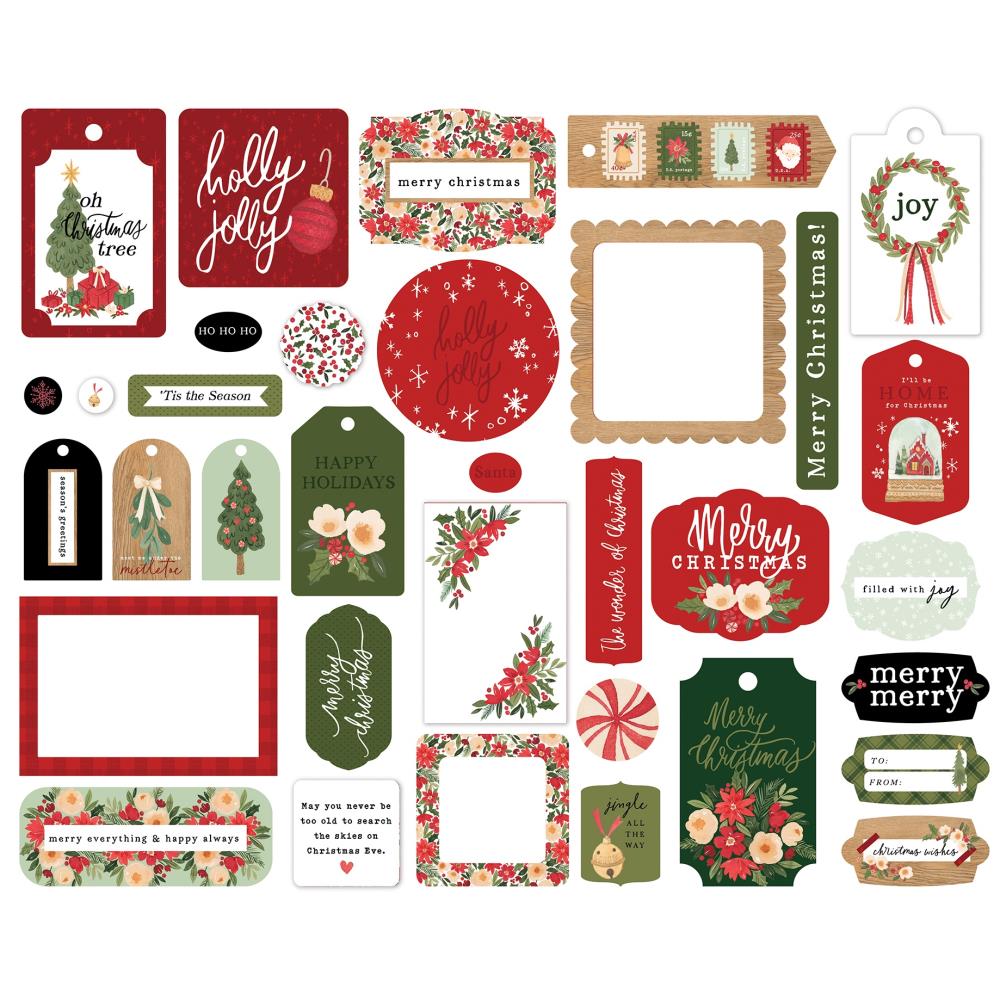 Carta Bella Cardstock Ephemera - Frames & Tags Letters To Santa - Crafty Divas