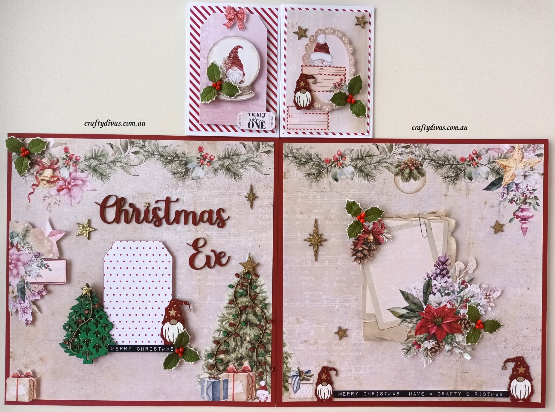 Christmas Eve Page and Card Kit - Crafty Divas