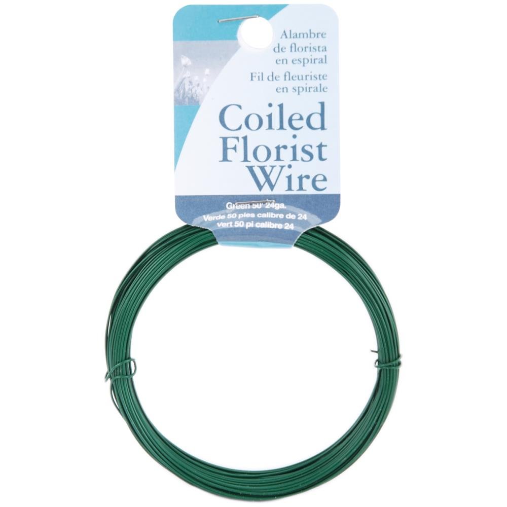 Coil Wire and Twine 24 Gauge - Green - Crafty Divas