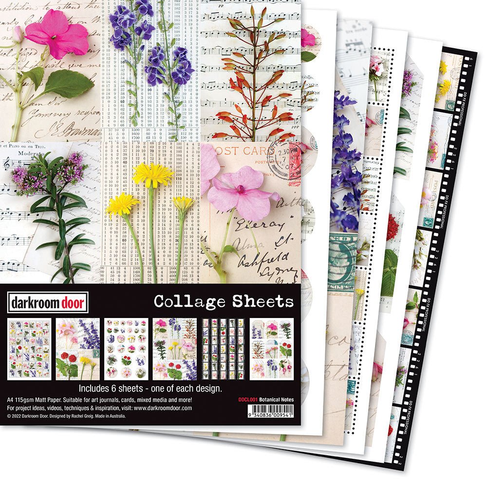 Collage Sheets - Botanical Notes - Crafty Divas