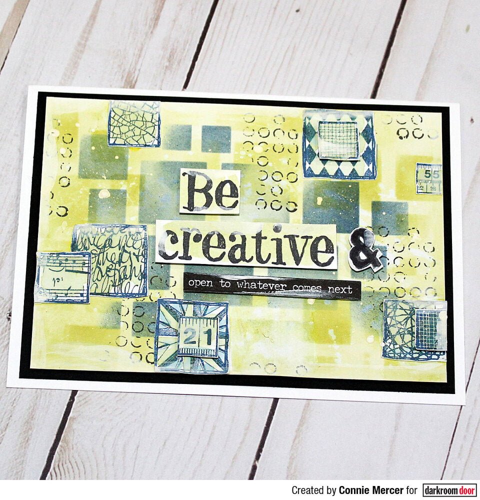 Collage Stamp - Arty Squares - Crafty Divas